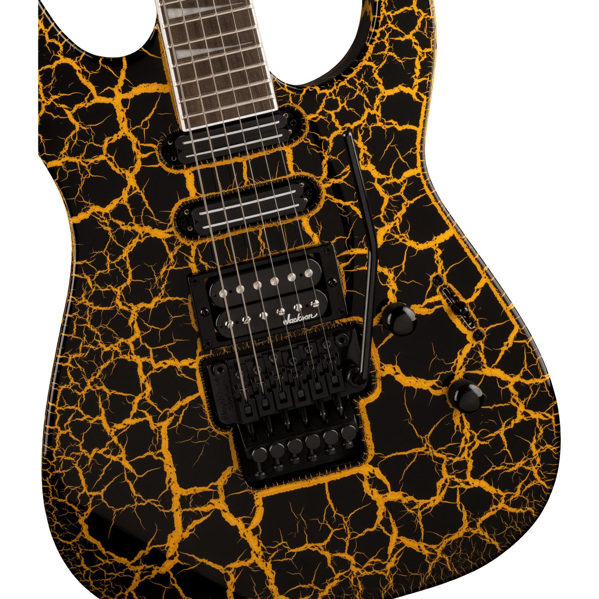 Jackson X Series Soloist SL3XDX HSS Electric Guitar - Yellow Crackle - New