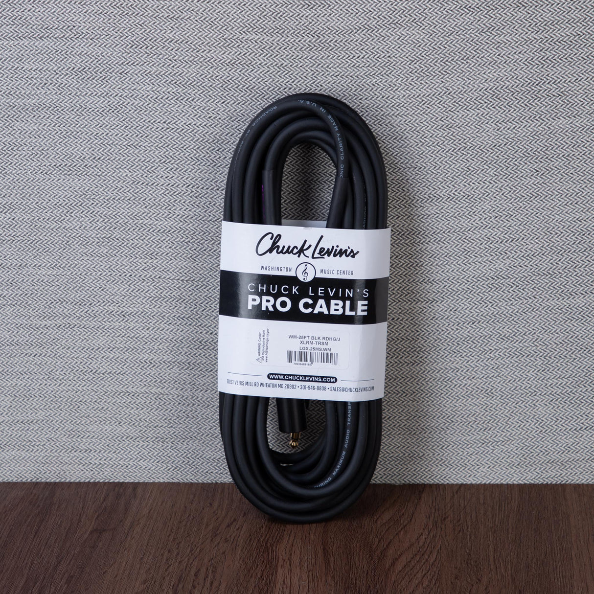Chuck Levins LGXF-25-WM 25-Foot Balance LGX Cable - XLRF to TRSM