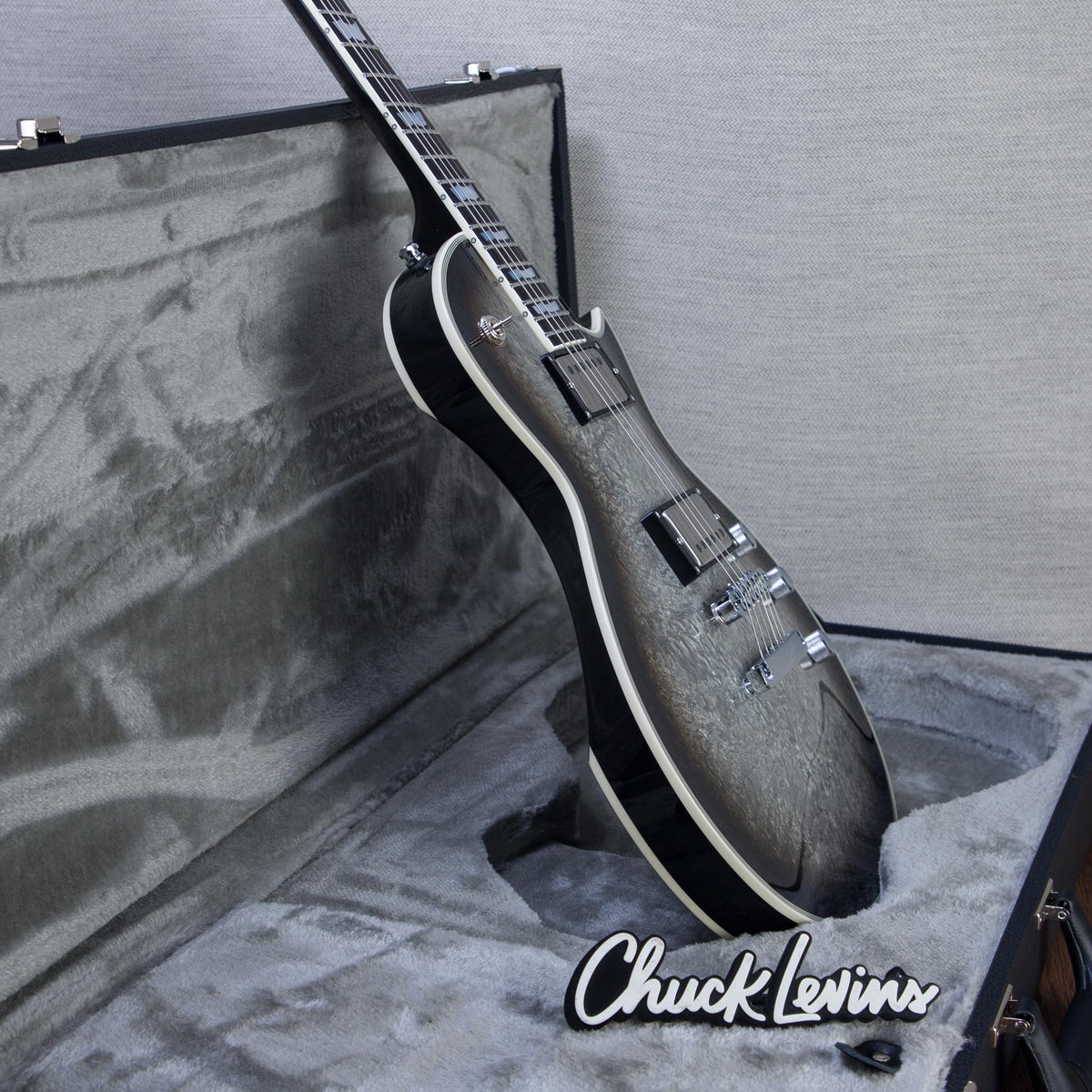 ESP Original Eclipse CTM Electric Guitar - Silver Liquid Metal Burst - #E5720262
