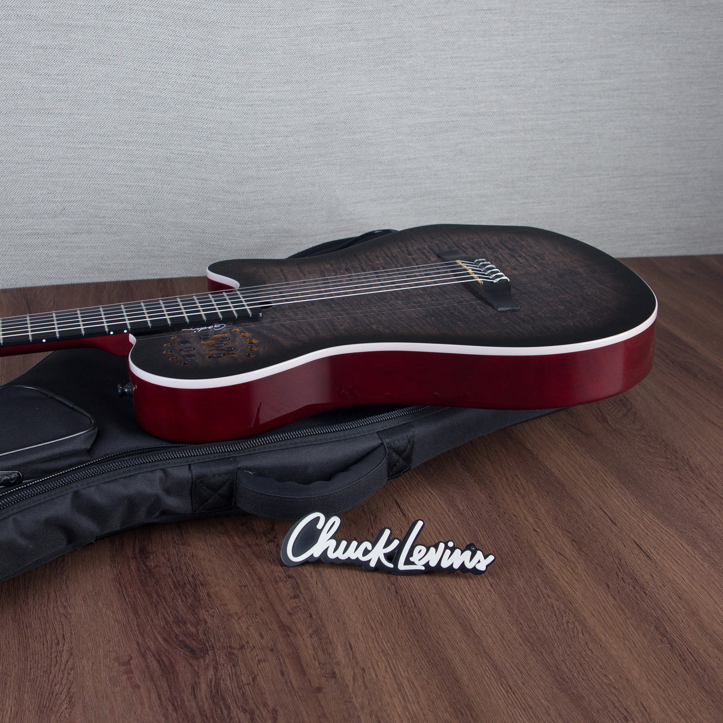 Godin MultiAc Grand Concert SA Nylon String Acoustic-Electric Guitar - Trans Black - CHUCKSCLUSIVE - #24311096