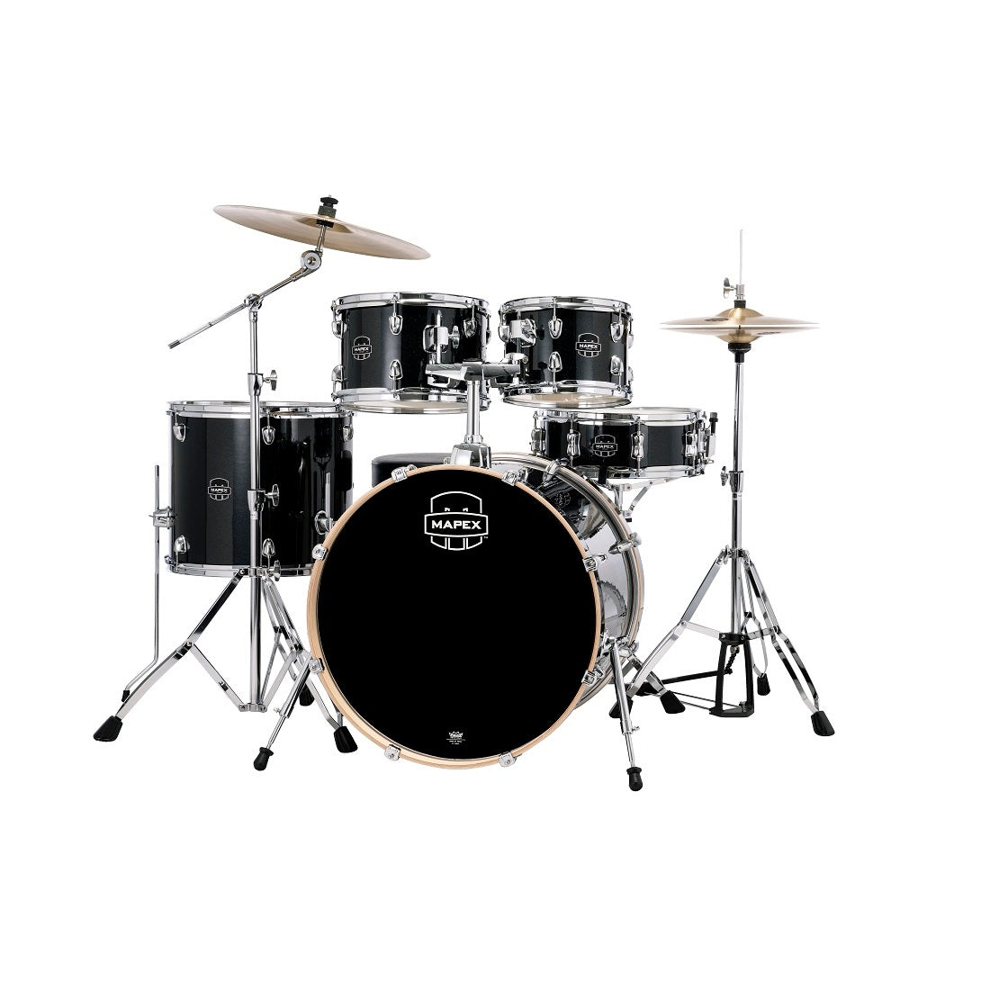 Mapex Venus 22-Inch Kick 5-Piece Drum Set - Black Galaxy Sparkle