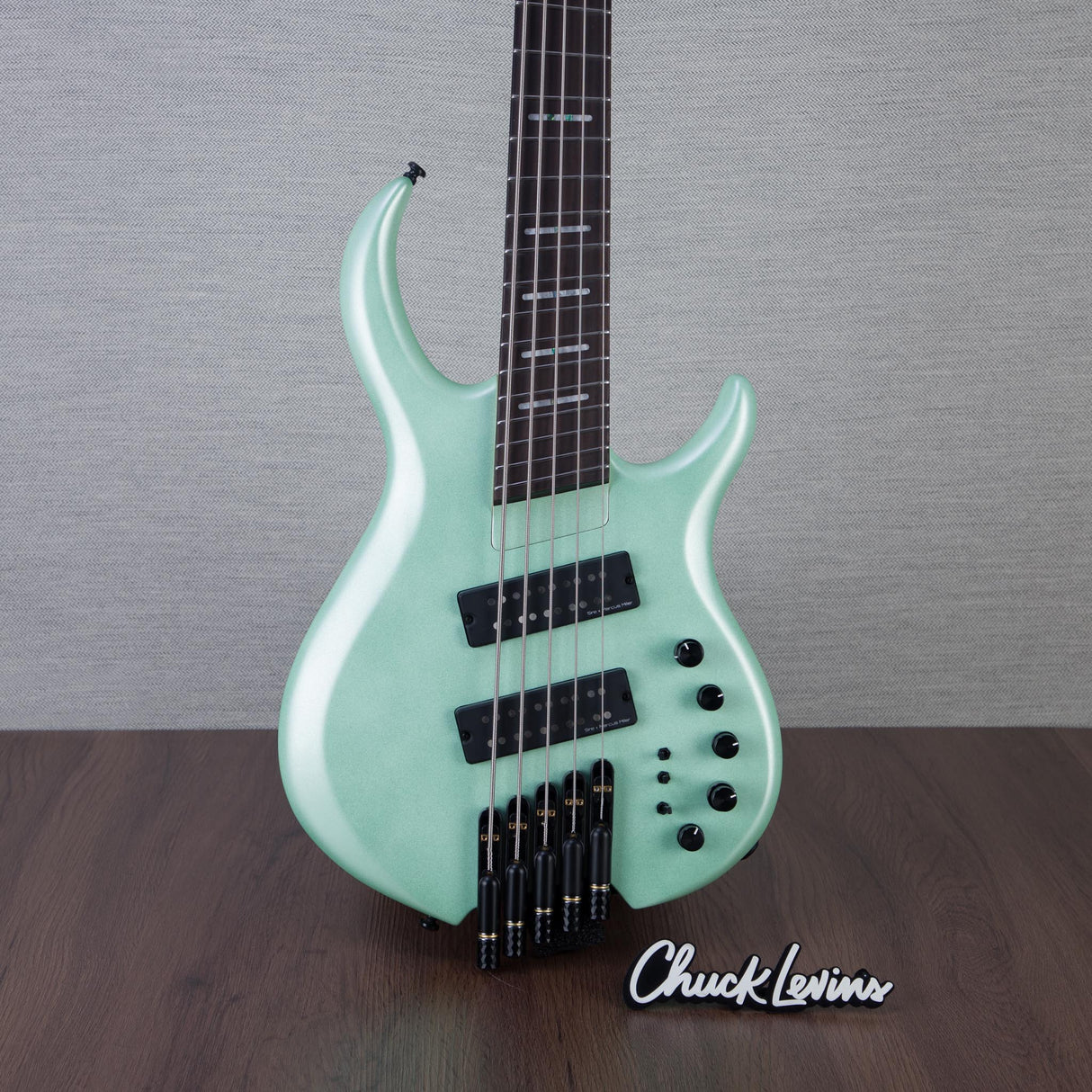 Sire Marcus Miller M6 5-String Headless Electric Bass Guitar - Surf Green Metallic Satin