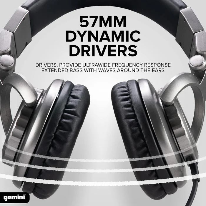 Gemini DJX-500 Over Ear Professional DJ Headphones