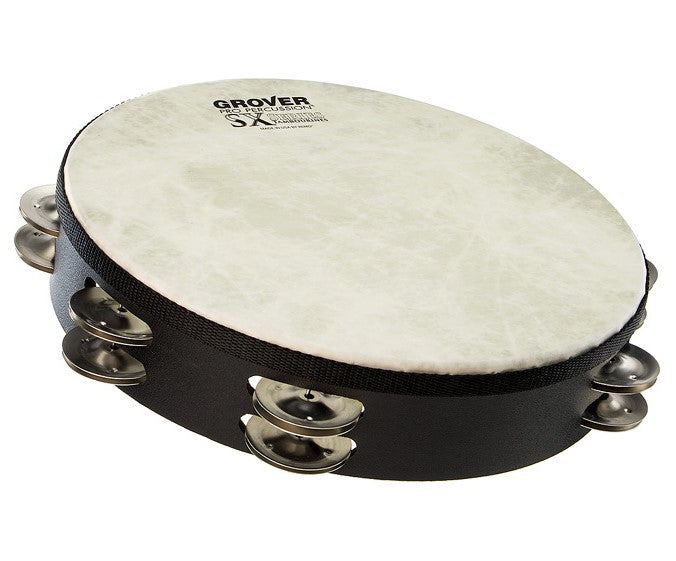 Grover SX-GS SX 10" Double Row Tambourine - German Silver