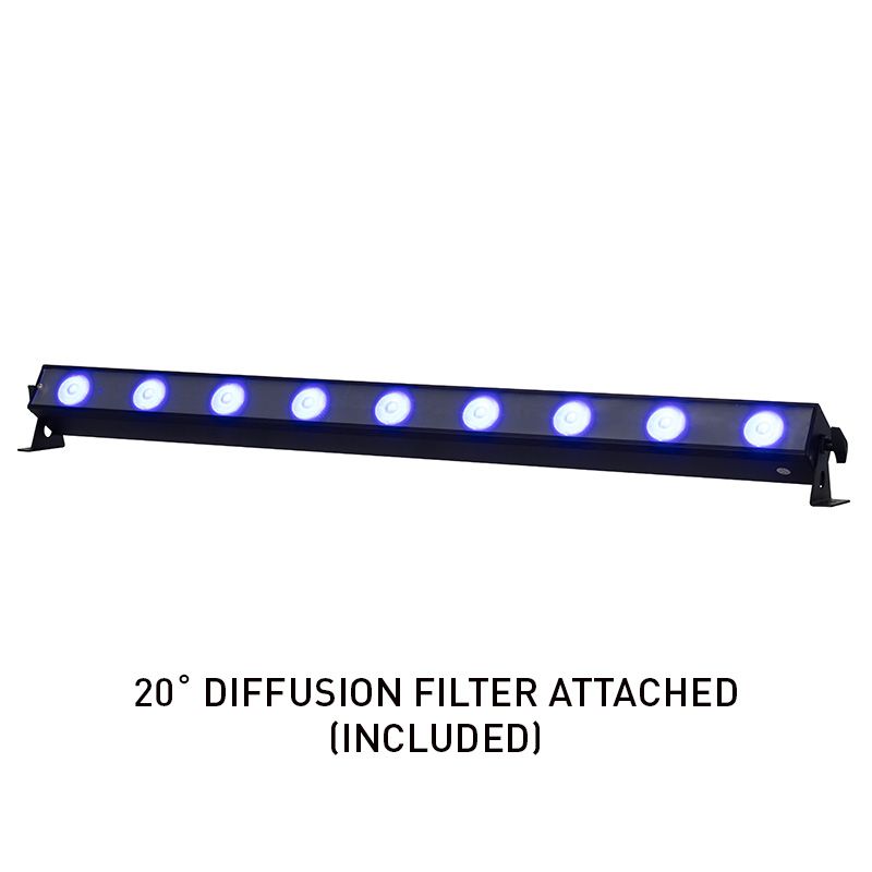 ADJ UBL9H 180-Watt RGBAL+UV HEX LED Light Bar Wash