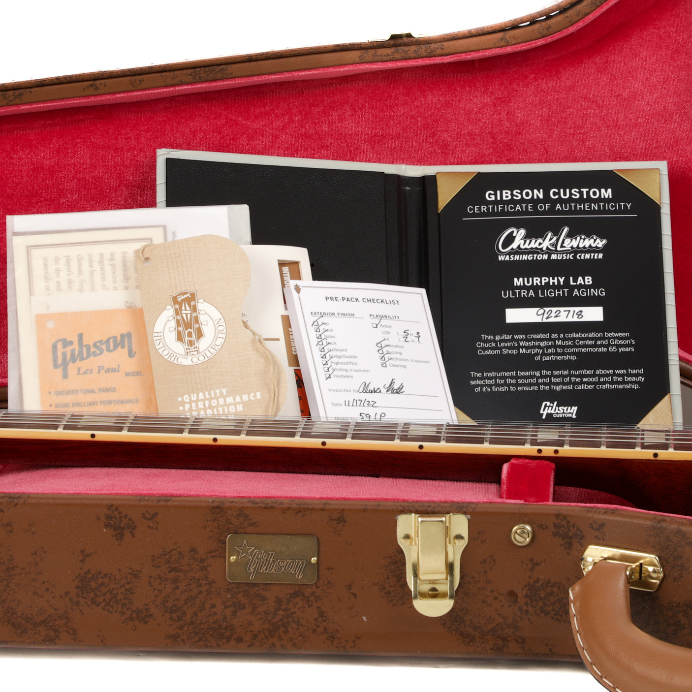 Gibson Murphy Lab1959 Les Paul Standard - Ultra Light Aged Dirty Lemon Burst - CHUCKSCLUSIVE - #922718