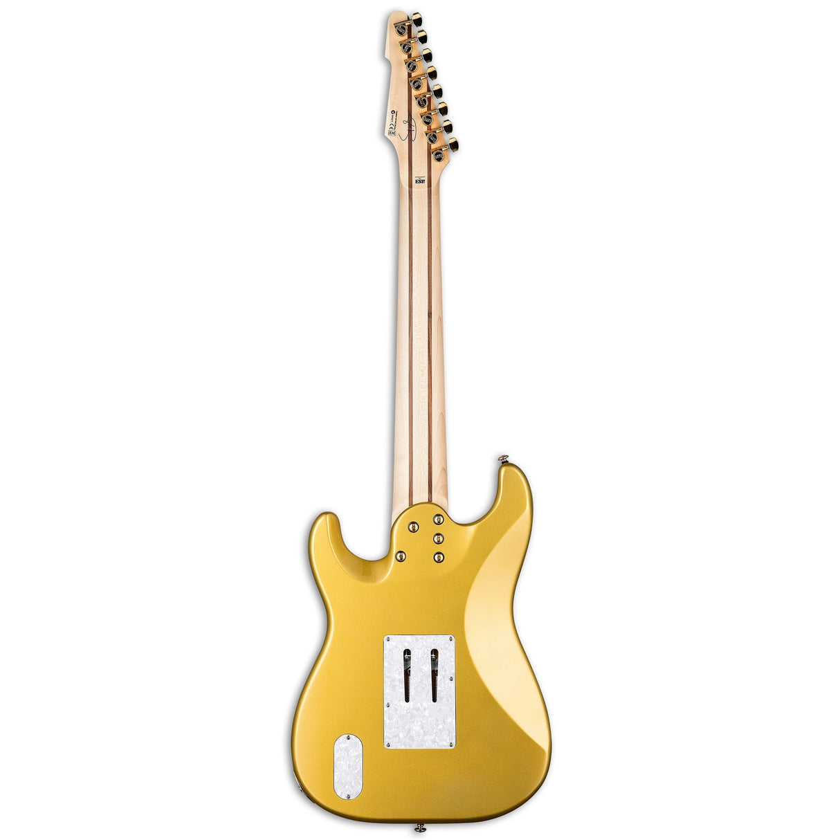 ESP LTD Javier Reyes JRV-8 8-String Baritone Signature Electric Guitar - Metallic Gold