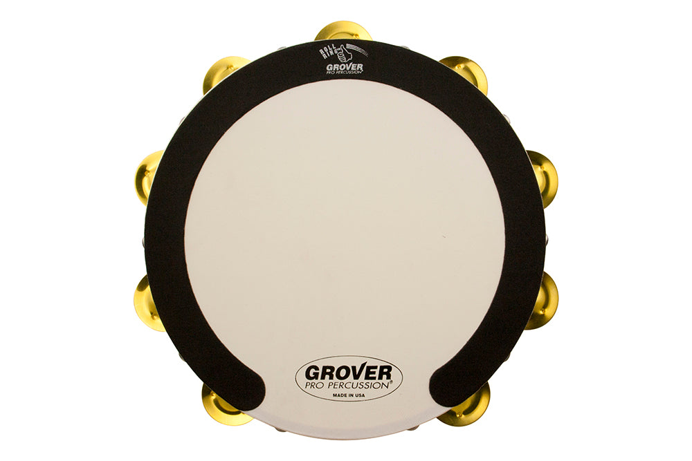 Grover SV-TAMB-BR SV 10-Inch Double Row Tambourine - Brass