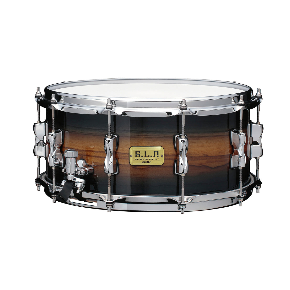 Tama S.L.P. 6.5 x 14-Inch Bubinga / Maple Snare Drum - Midnight Zebrawood Burst