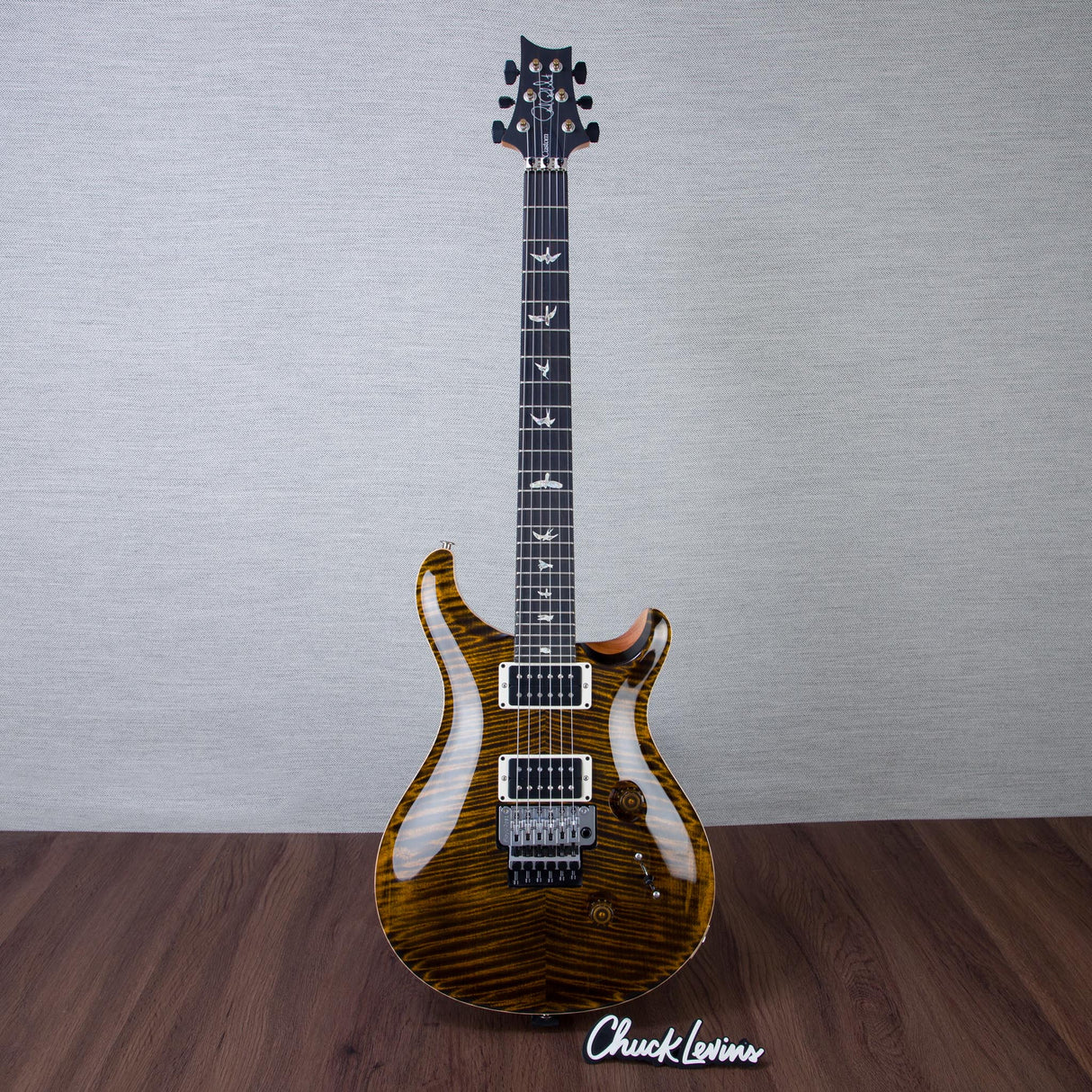 PRS Custom 24 Floyd 10-Top Electric Guitar - Tiger Eye - #250418509