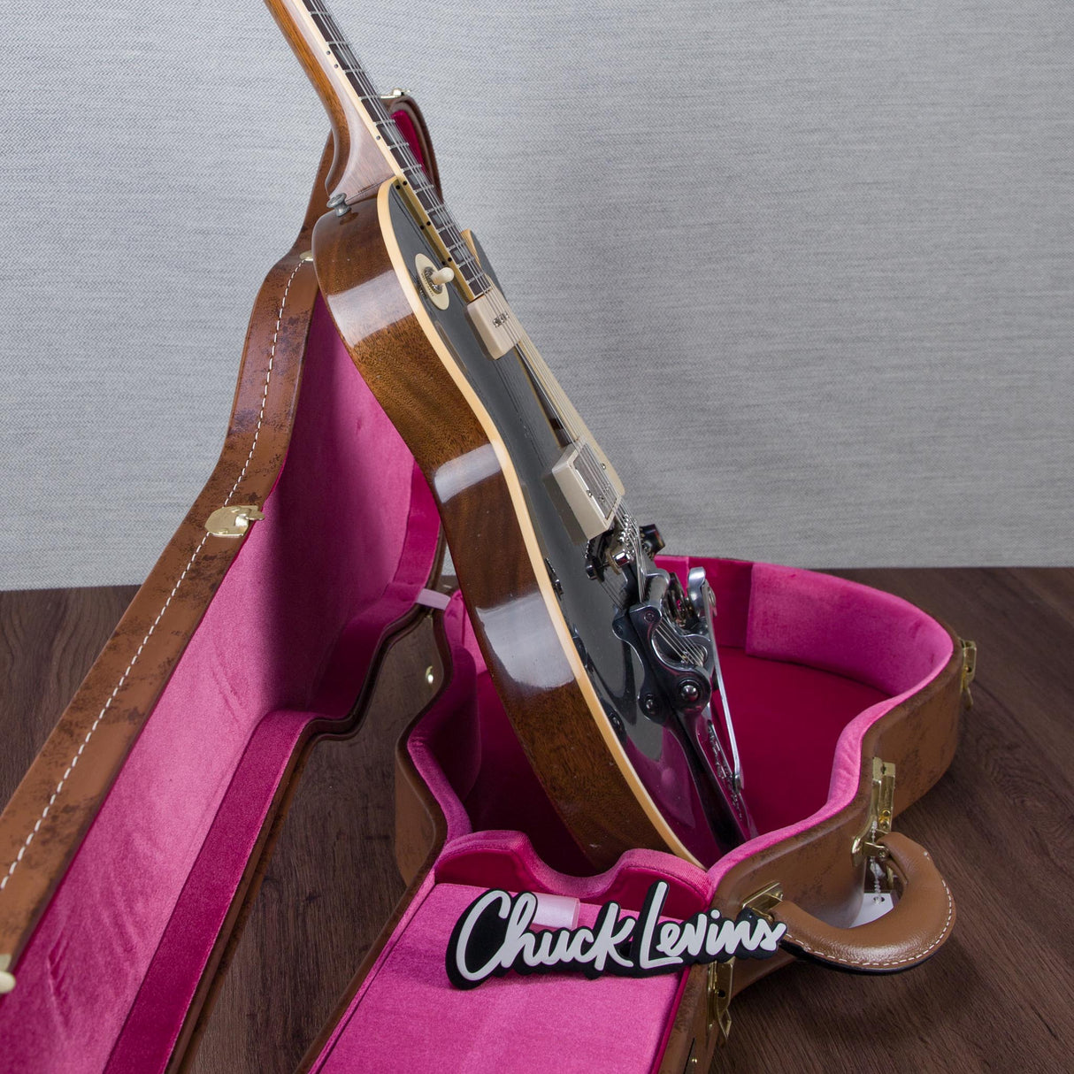 Gibson Custom Shop Dealer Select 1956 Gibson Les Paul Standard Electric Guitar - Ebony - #65018