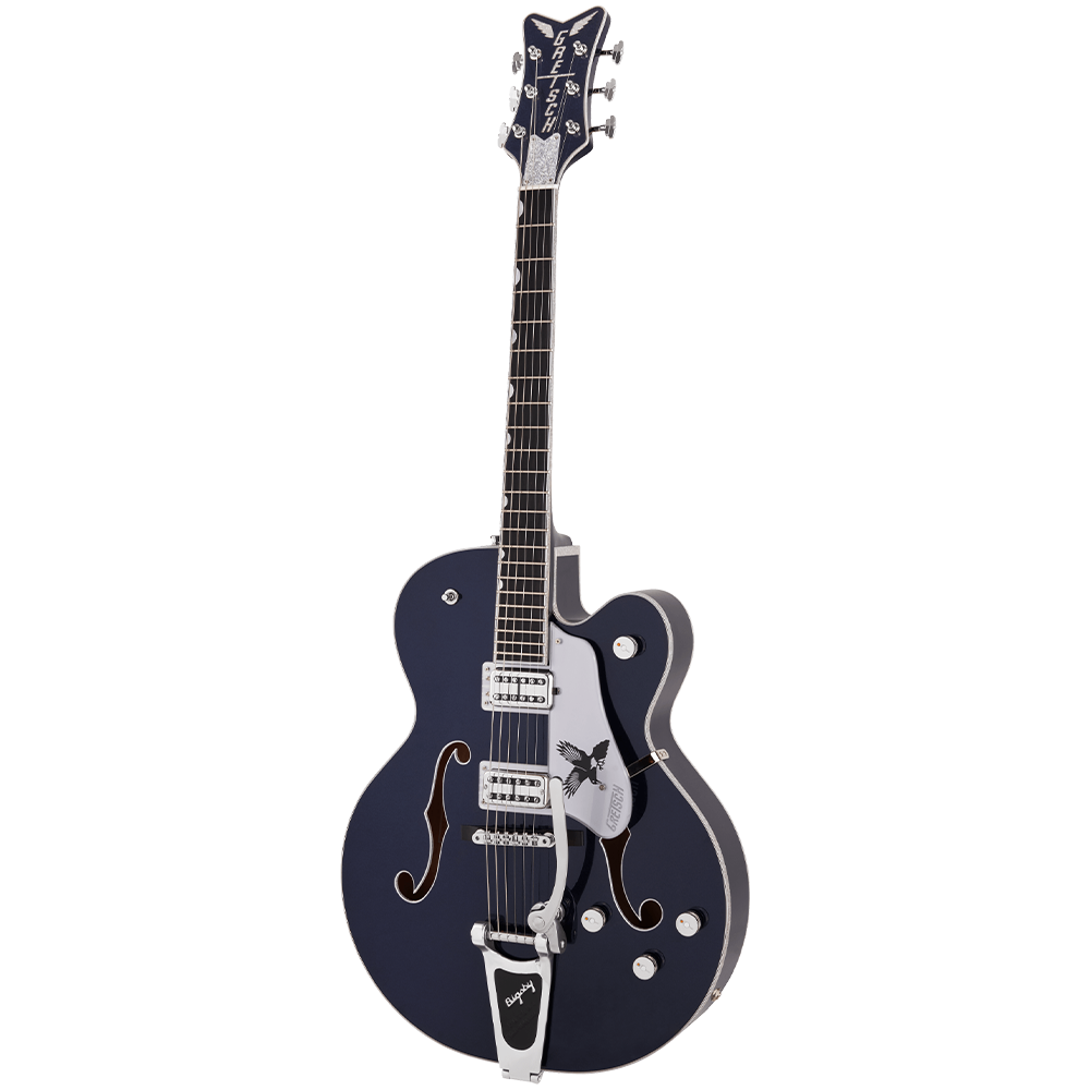 Gretsch G6136T-RR Rich Robinson Signature Magpie With Bigsby®, Ebony Fingerboard - Raven's Breast Blue