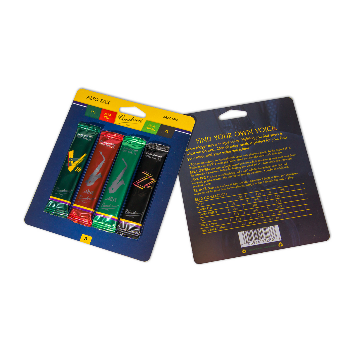 Vandoren Alto Saxophone Reed Sample Pack - 3