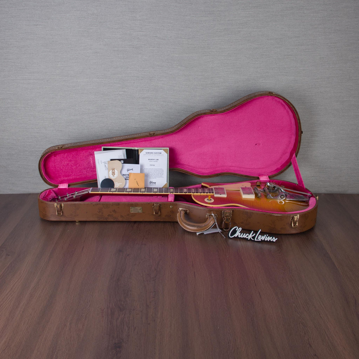 Gibson Custom Shop Murphy Lab 1960 Les Paul Standard V2 Bigsby BOTB Page 138 Light Aged Electric Guitar - #05143