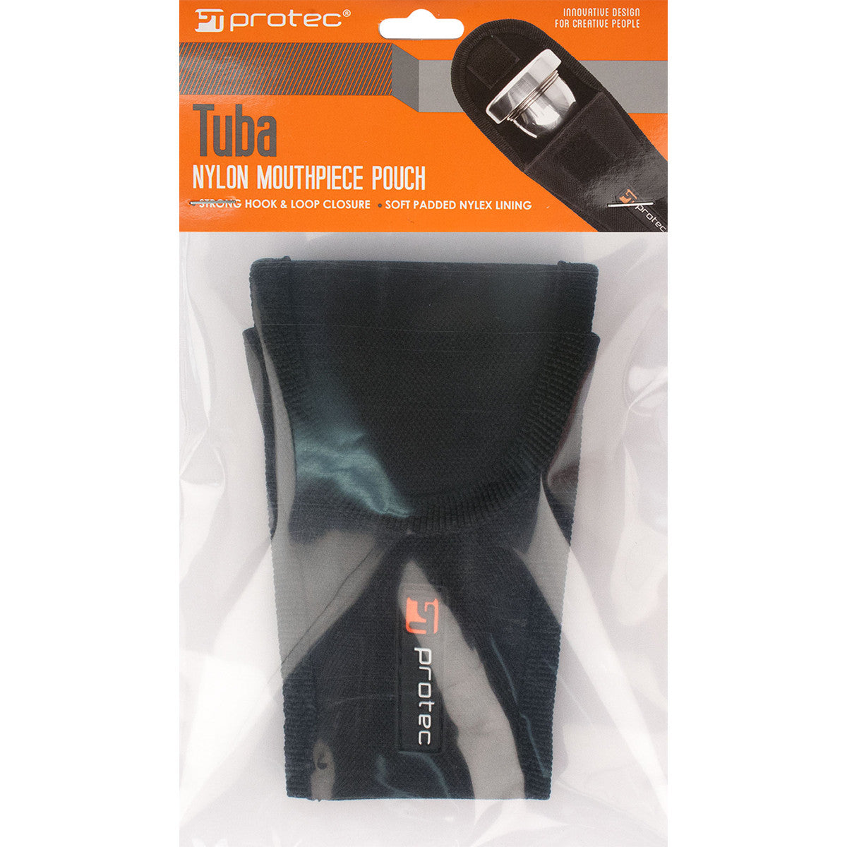 Protec Nylon Tuba Mouthpiece Pouch - Black