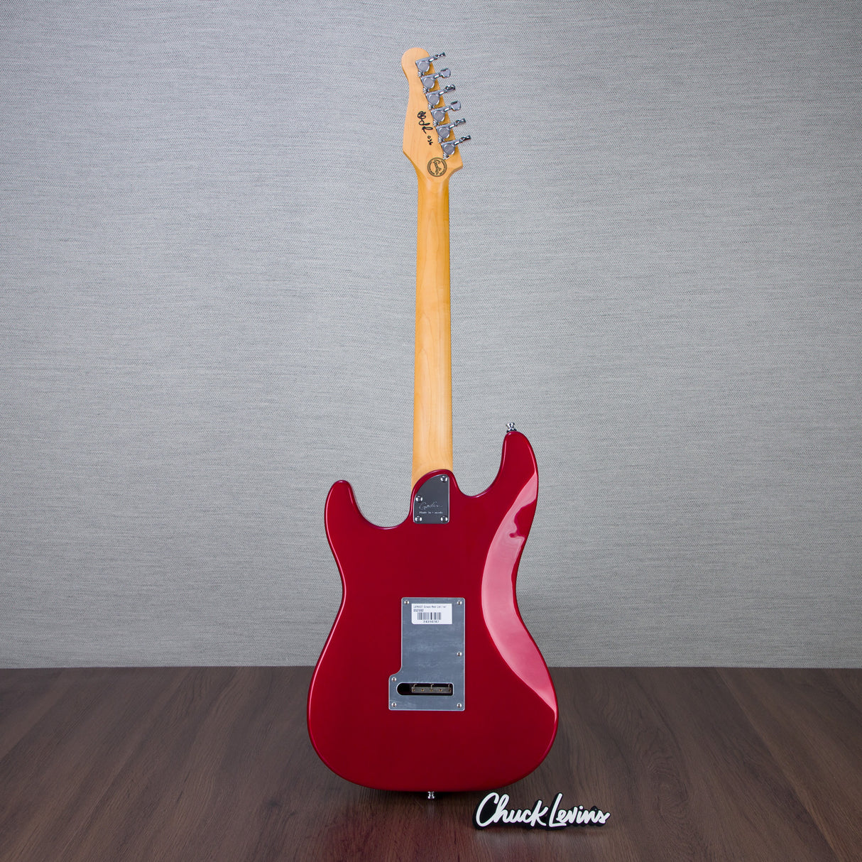 Lerxst Grace Alex Lifeson Signature Electric Guitar with Floyd Rose Signed - Red - #24310787