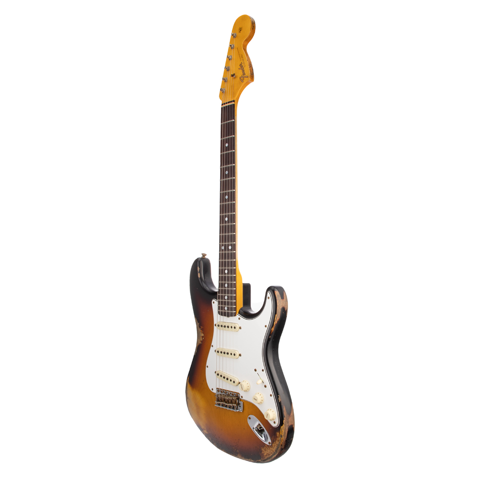 Fender Custom Shop #30 1967 Stratocaster Heavy Relic Electric Guitar - Faded Aged 3-Color Sunburst - #CZ555993