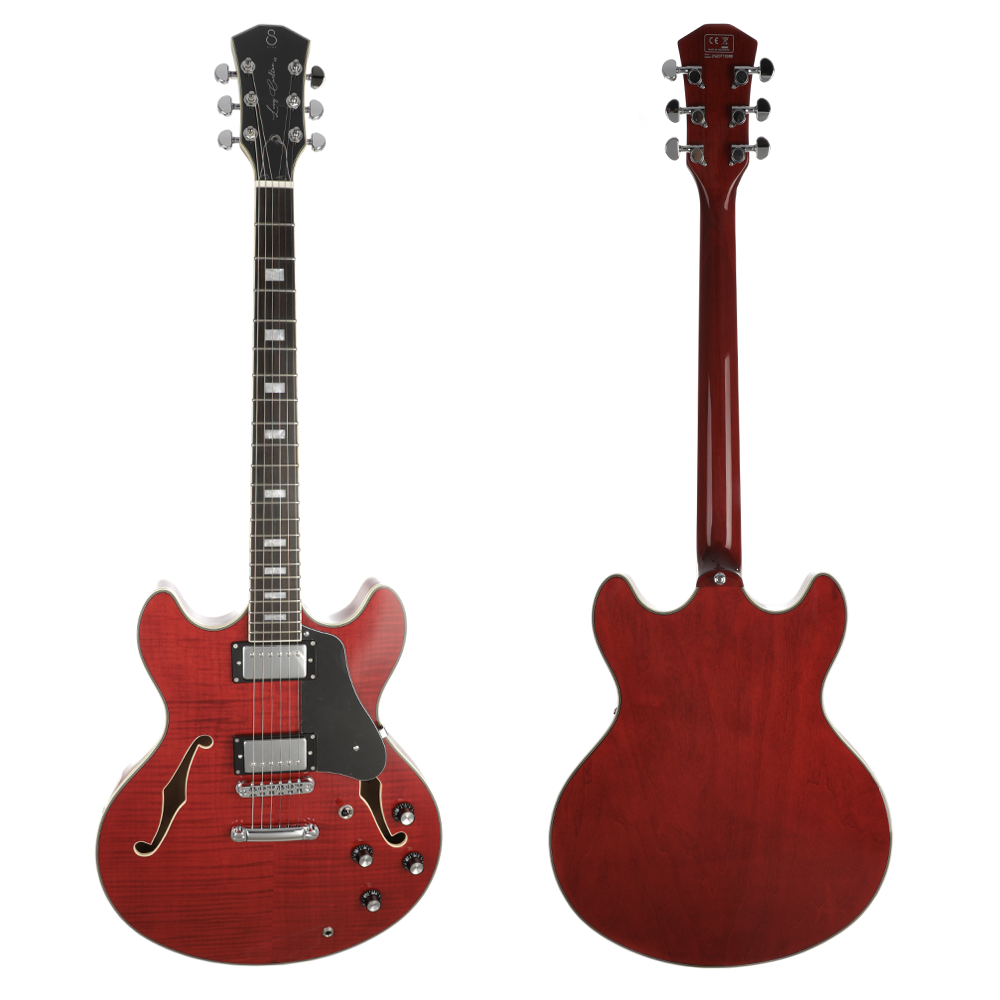 Sire H7 Larry Carlton Semi-Hollow Body Electric Guitar - See Through Red - New