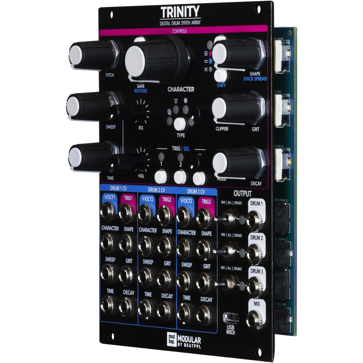 Modbap Trinity Digital Drum Synth Array