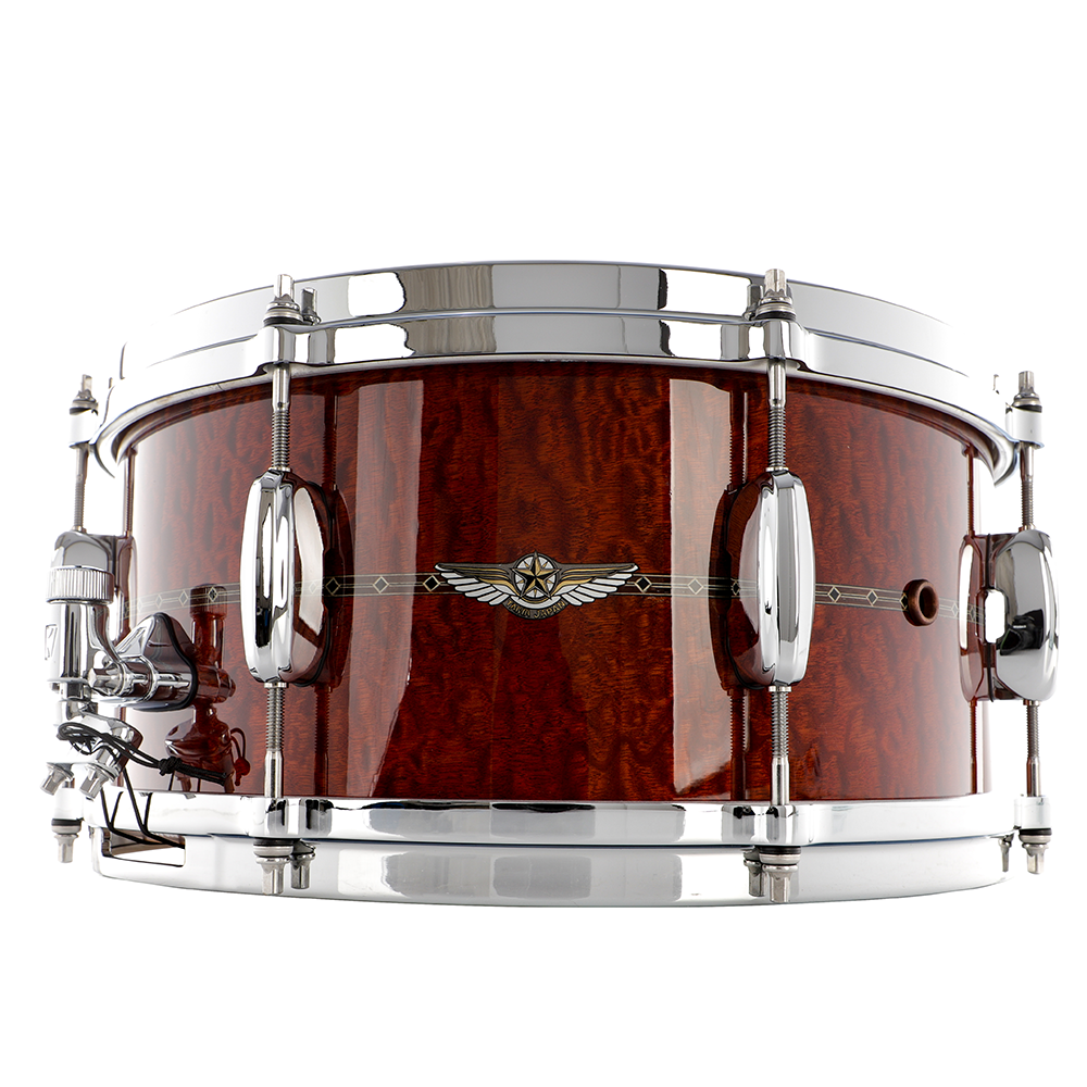 Tama 14" x 6.5" Star Mahogany Snare Drum - Waterfall Sapele