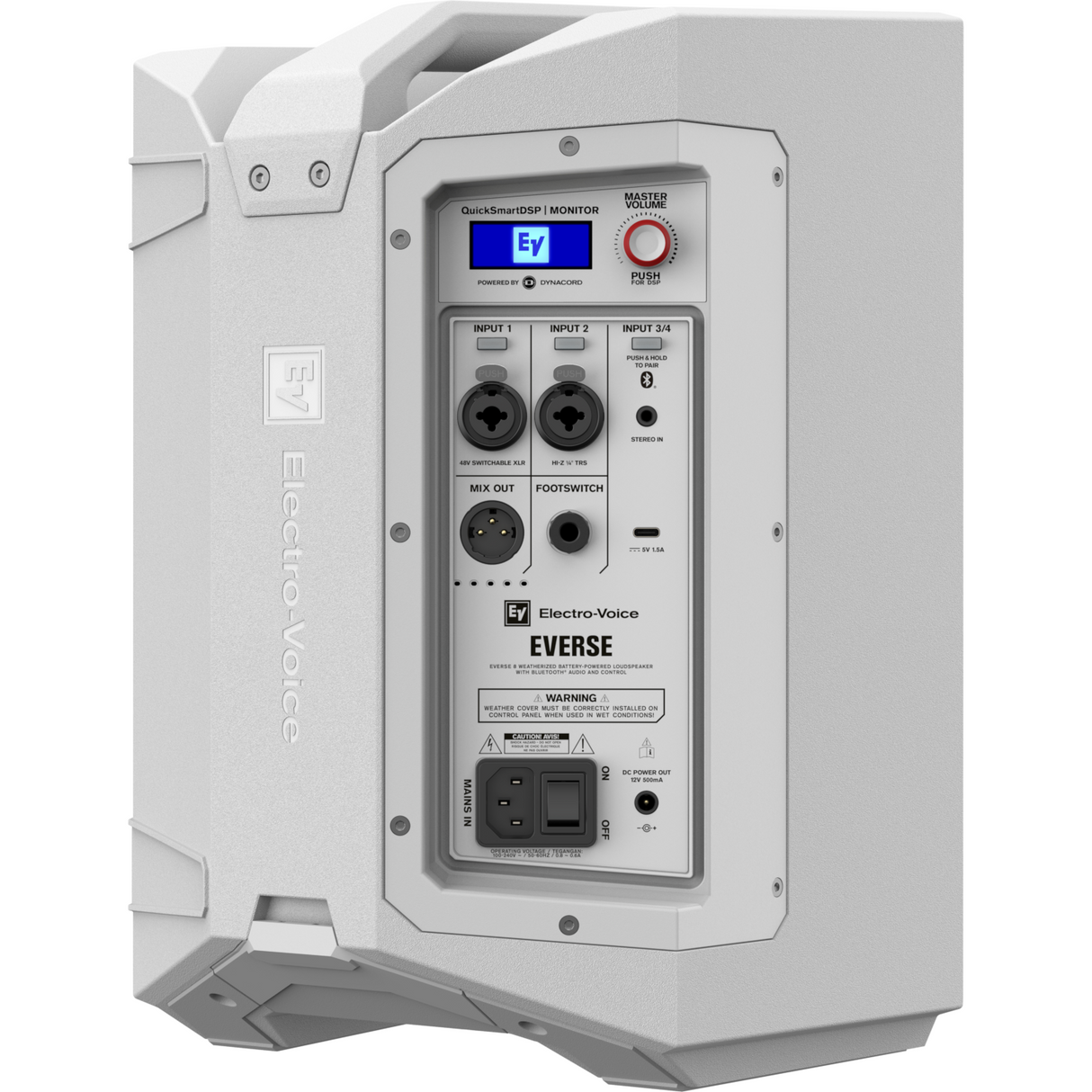 Electro-Voice EVERSE 8 Weatherized Battery-Powered Loudspeaker - White
