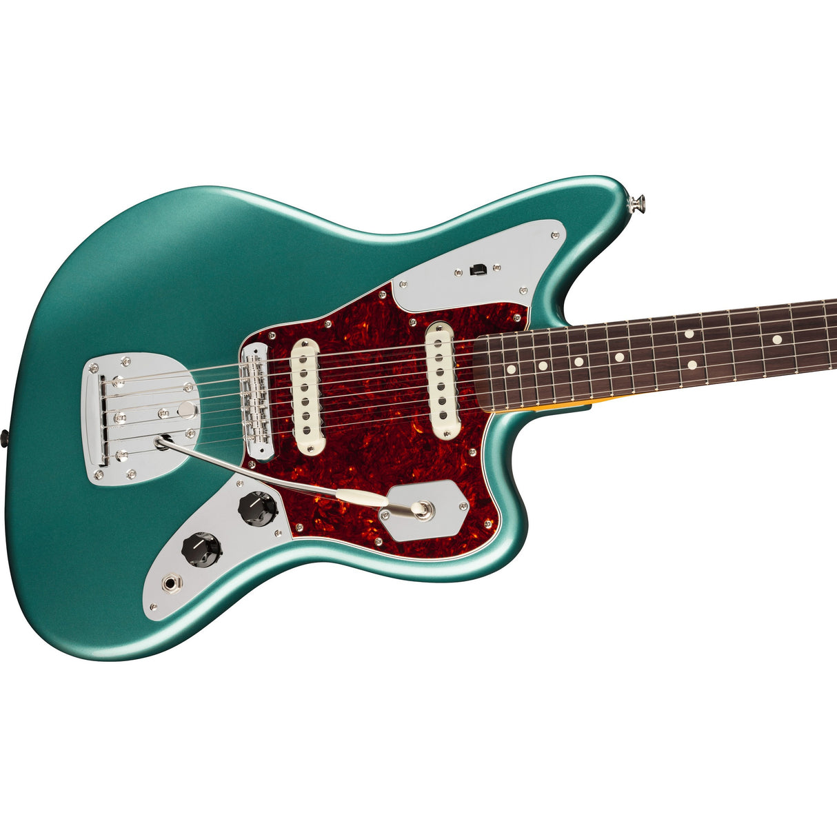 Fender American Professional Classic Jaguar Electric Guitar - Faded Sherwood Green Metallic
