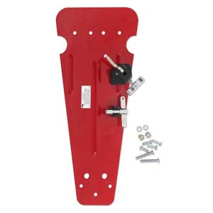 DW DWSP50P Red Pedal Plate with 997 Hoop Clamp Velcro