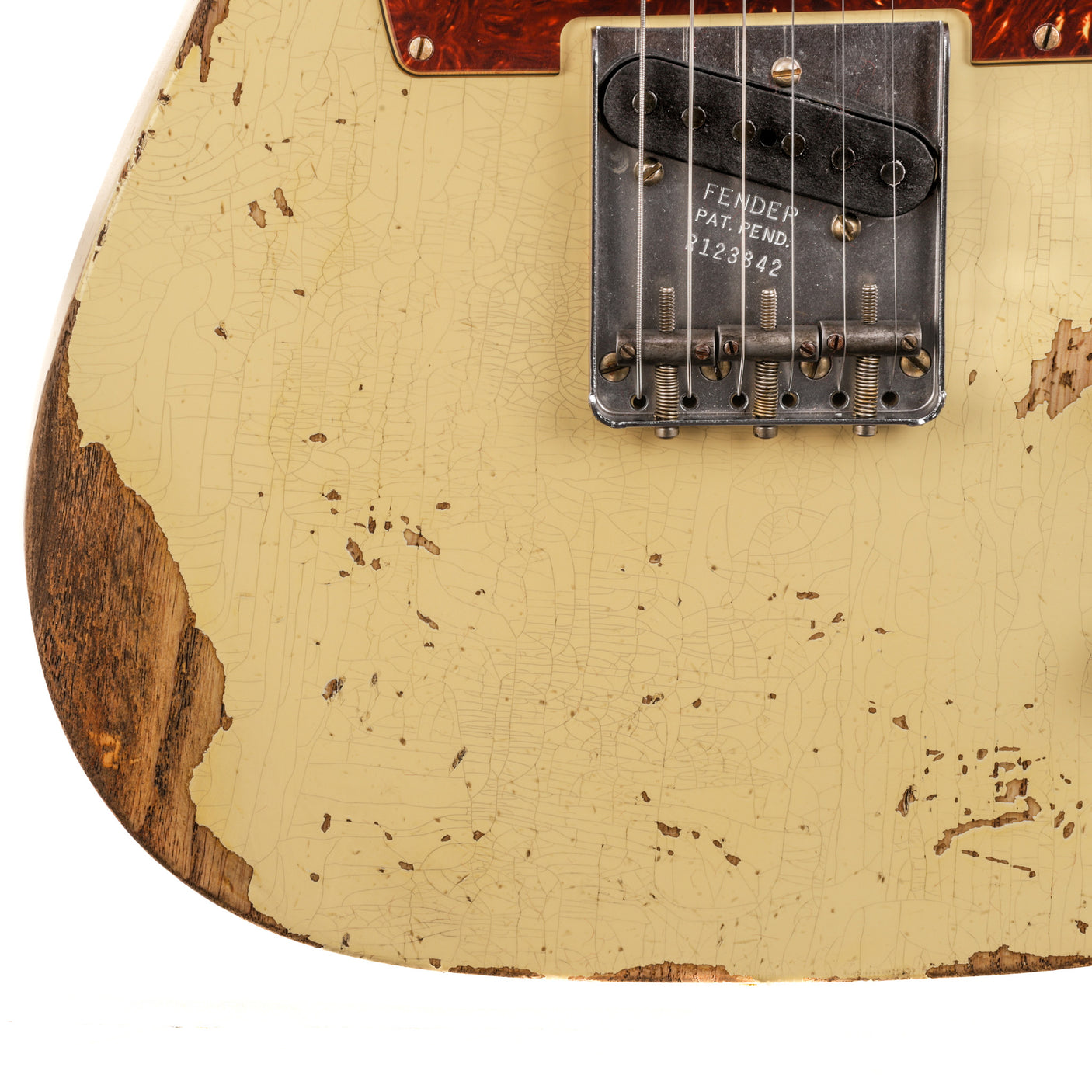 Fender Custom Shop 1950 Esquire Heavy Relic Guitar - Aged Vintage White - CHUCKSCLUSIVE - #R123842
