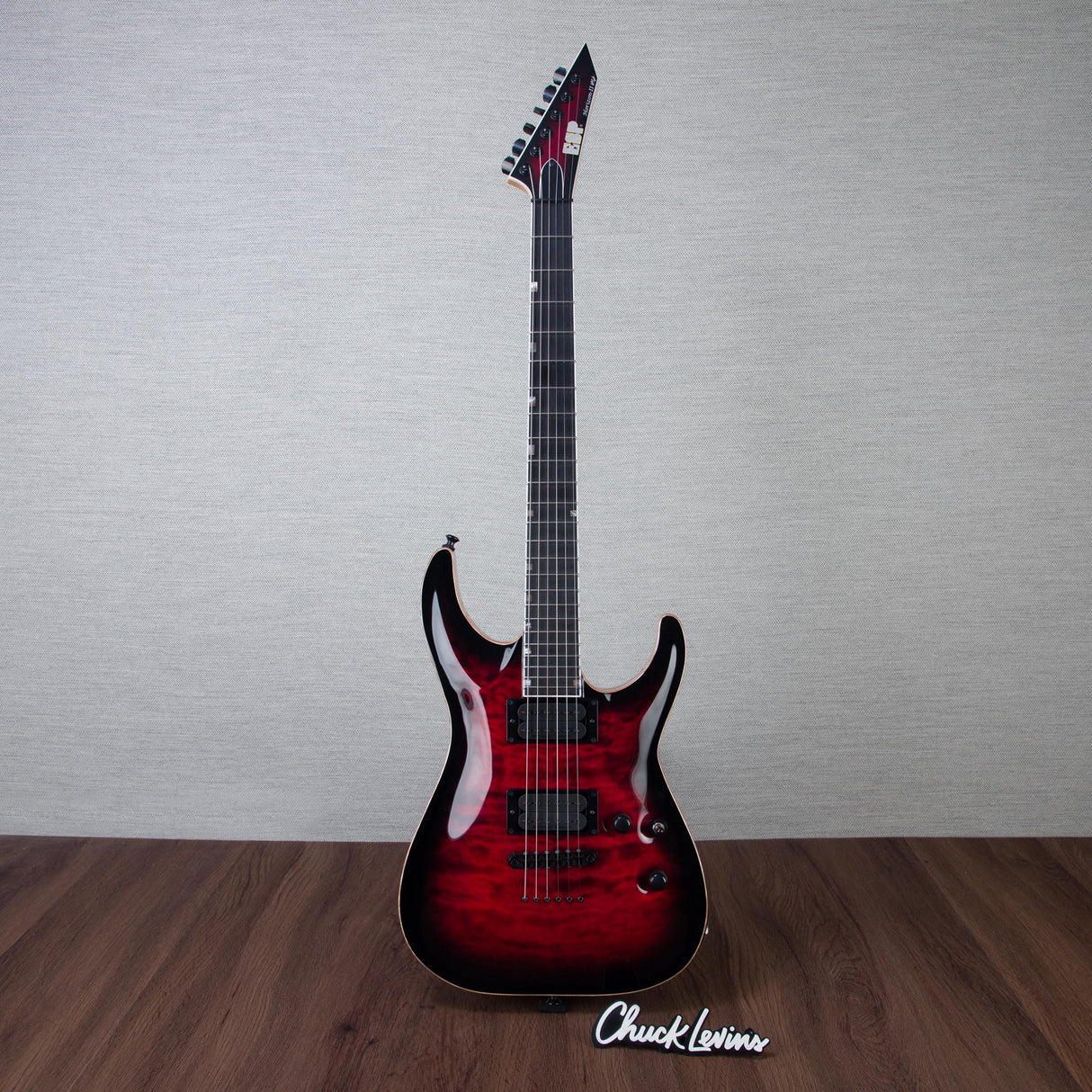 ESP USA Horizon-II QM Electric Guitar - Black Cherry Sunburst - #US25055