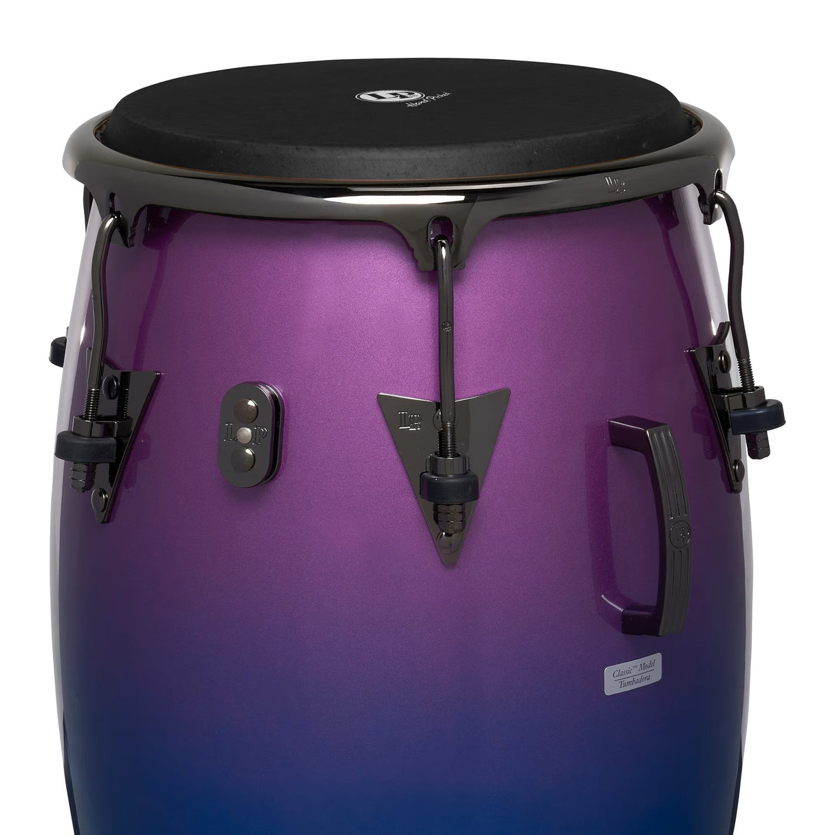 Latin Percussion 11.75-Inch Tony Succar Signature Conga - Rainbow with Black Nickel-Hardware