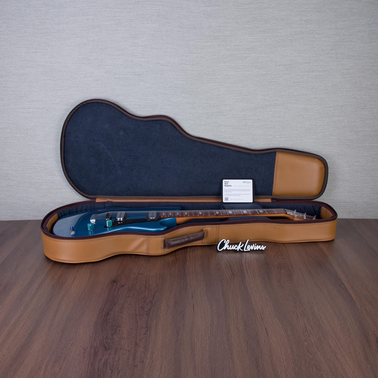 Powers Electric A-Type Electric Guitar - Pelham Blue - #B246