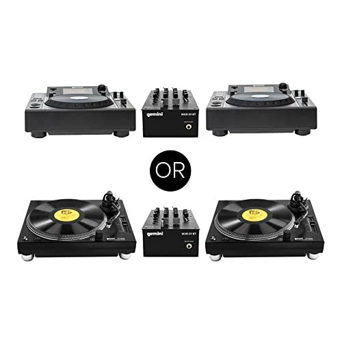 Gemini MXR-01BT 2-Channel Professional DJ Mixer with Bluetooth Input