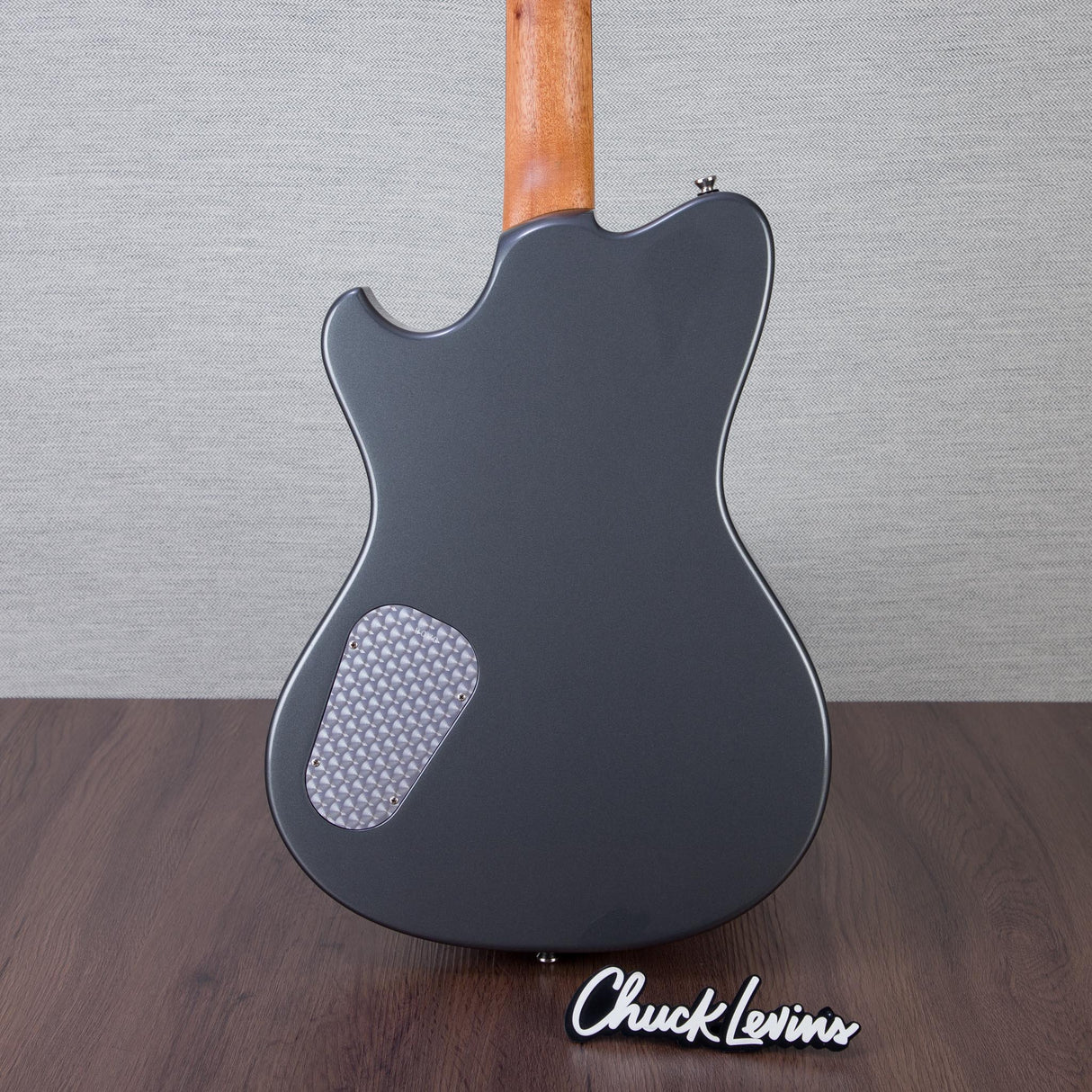 Powers Electric A-Type Electric Guitar - Two Tone Dolomite/Silver Top - #B070