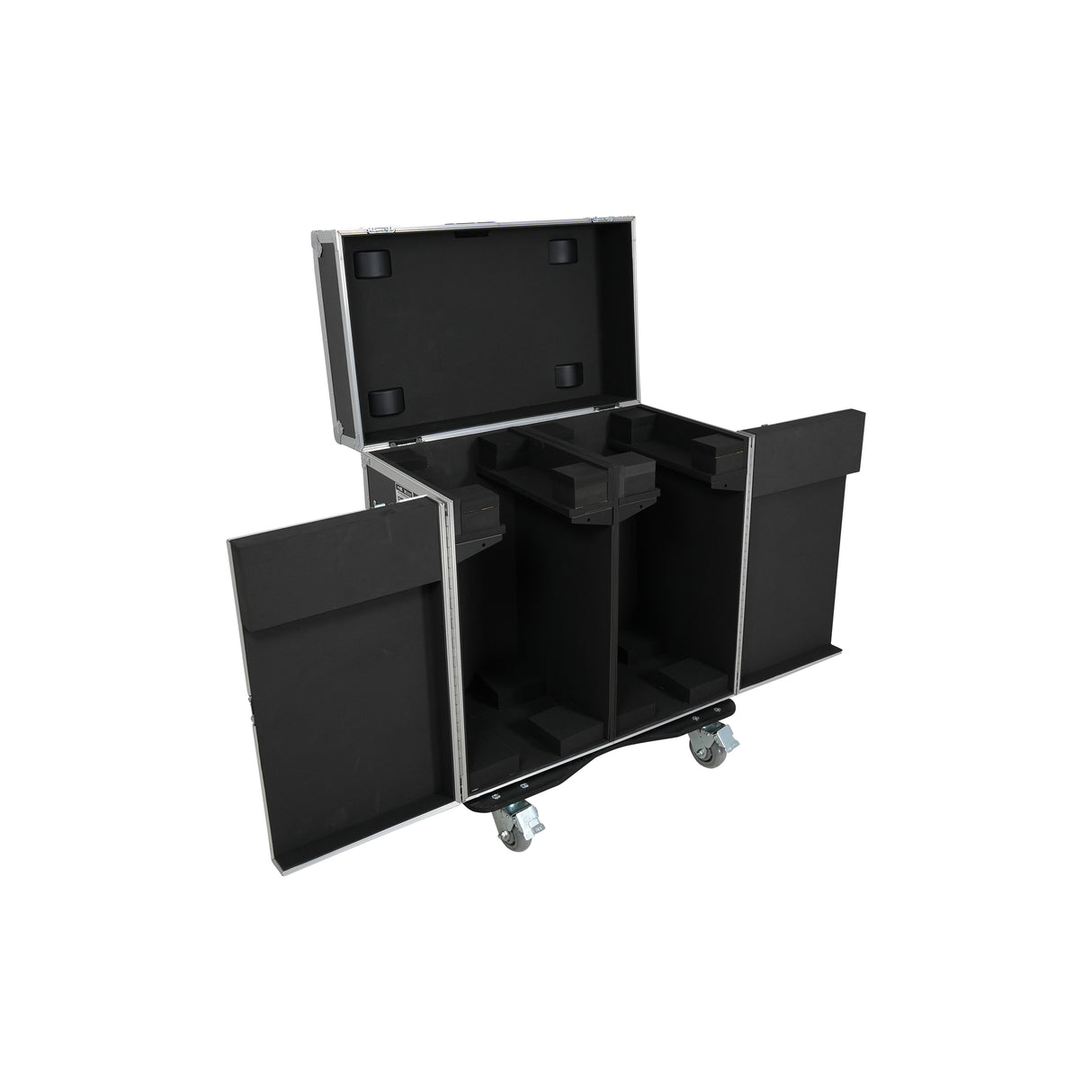 ProX XS-MH30WASHX2W for Two Moving Head Fixtures ATA Flight Style Road Case with Casters