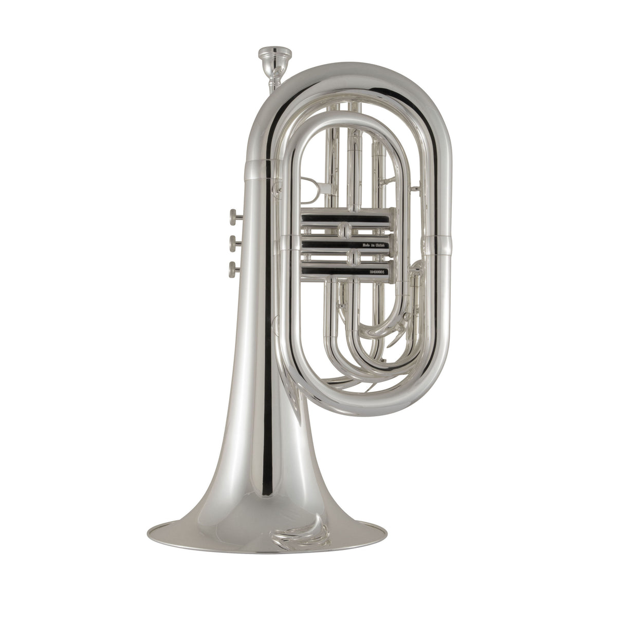 King KMB411S Performance Marching Baritone Horn - Silver-Plated