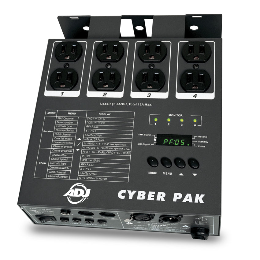 ADJ Cyber Pak All-in-One Dimmer, Power and MIDI Pak - New