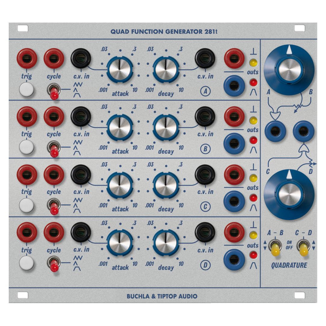 Buchla x Tiptop Audio Model 281t Quad Function Generator Eurorack Module - New