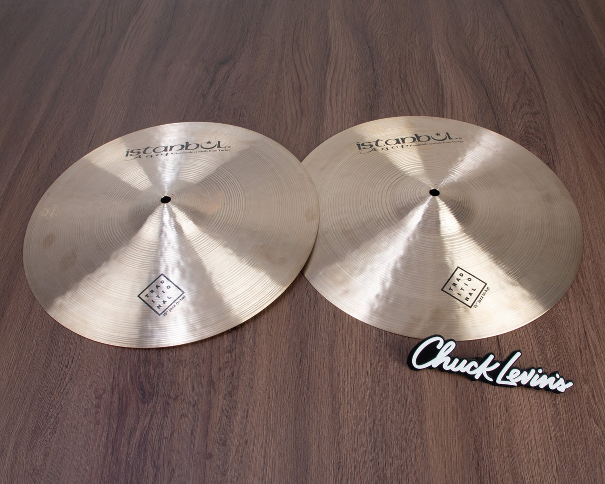 Istanbul Agop 15-Inch Traditional Jazz Hi-Hat Cymbals