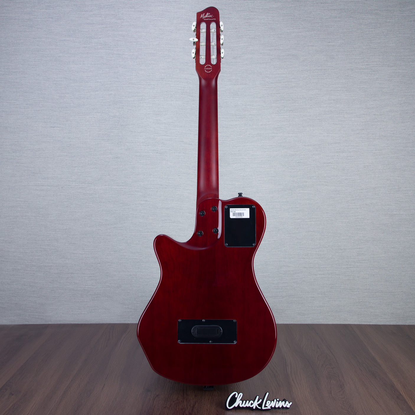 Godin MultiAc Grand Concert SA Nylon String Acoustic-Electric Guitar - Trans Black - CHUCKSCLUSIVE - #25311345