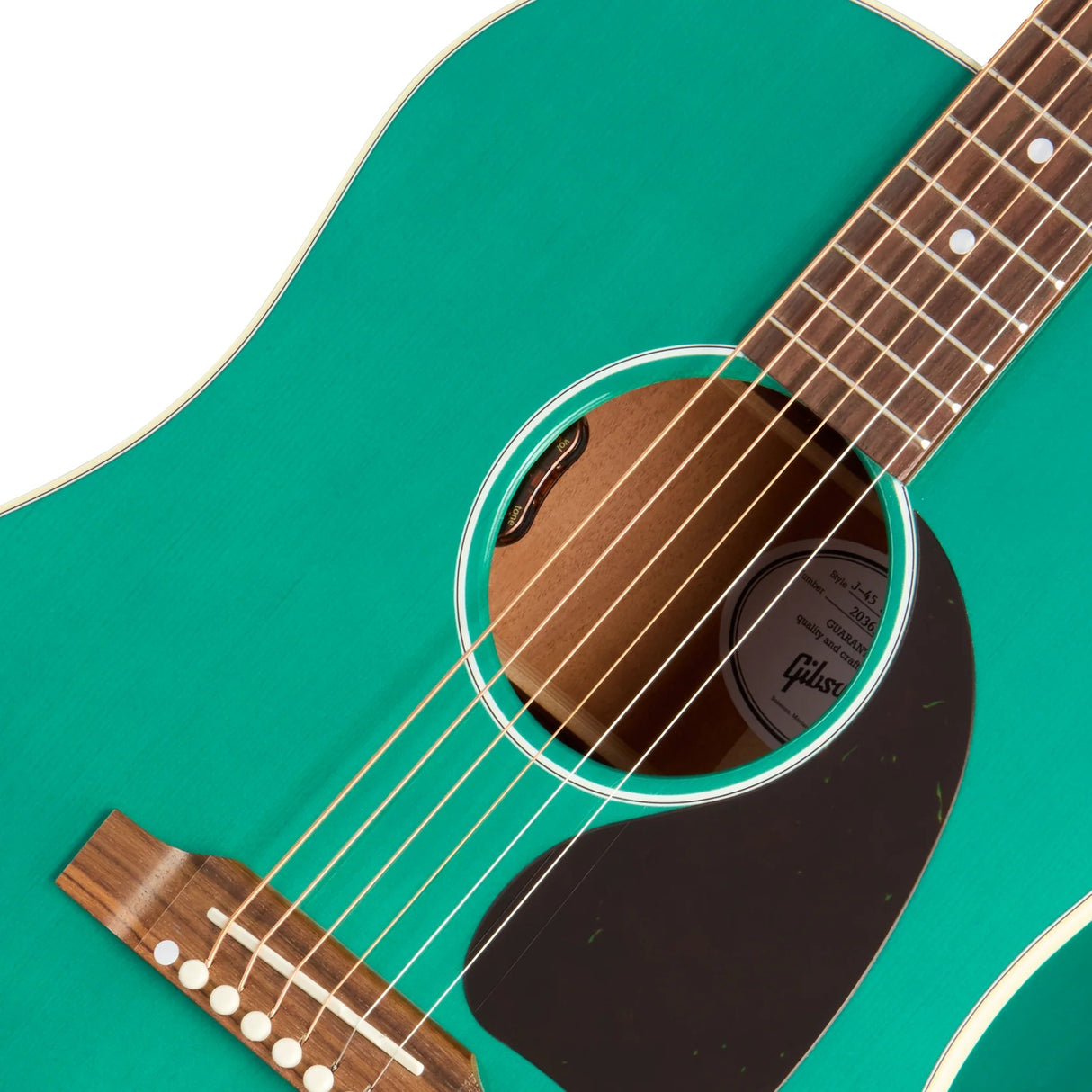 Gibson J-45 Standard Acoustic Electric Guitar - Translucent Teal