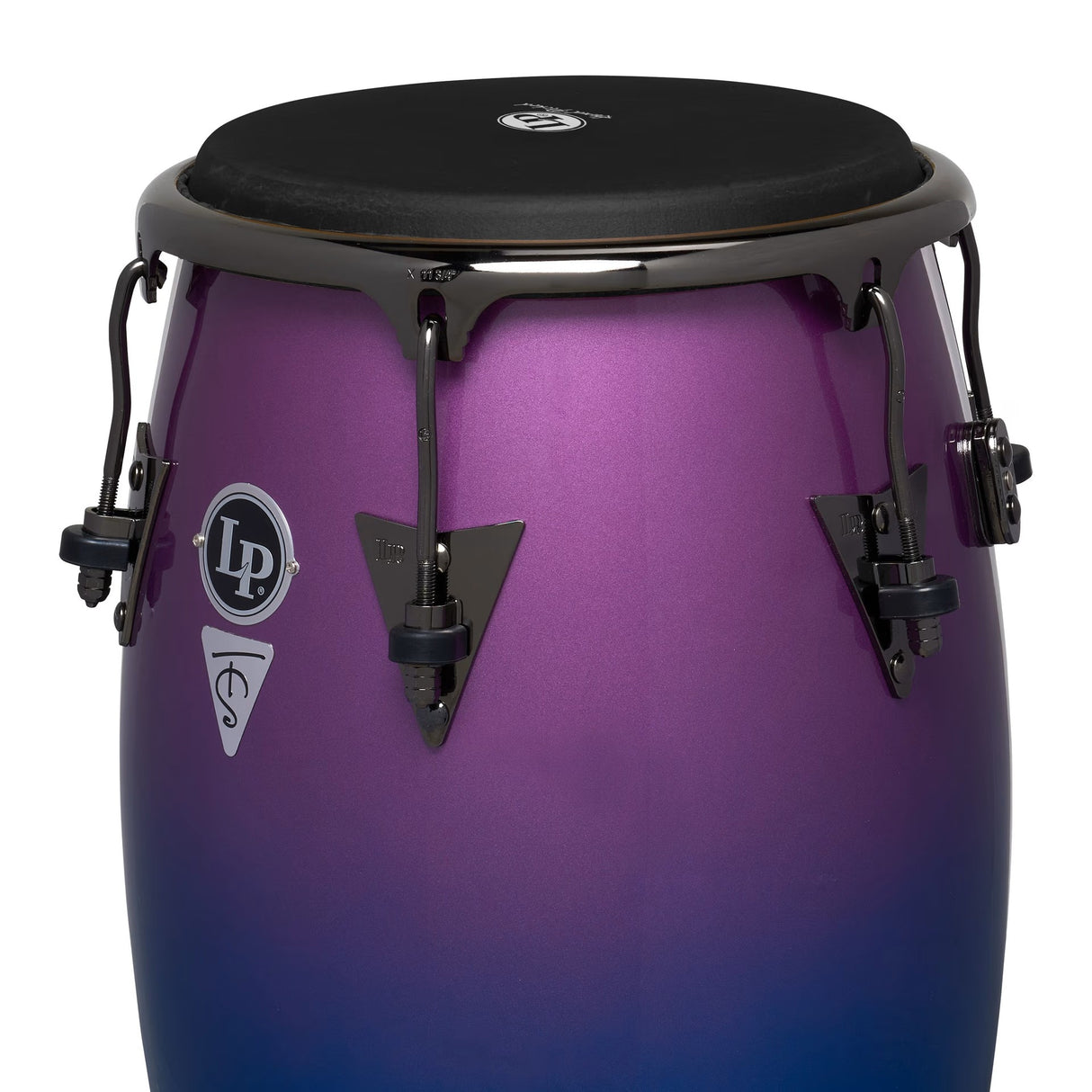Latin Percussion 12.5-Inch Tony Succar Signature Tumba - Rainbow with Black Nickel-Hardware