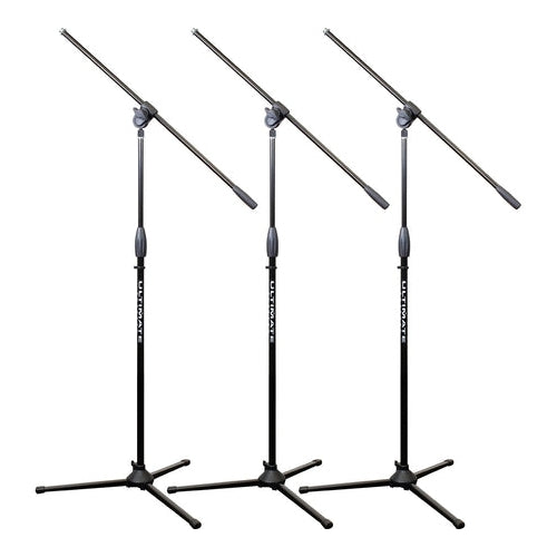 Ultimate Support MC-40B Pro Mic Stand 3-Pack