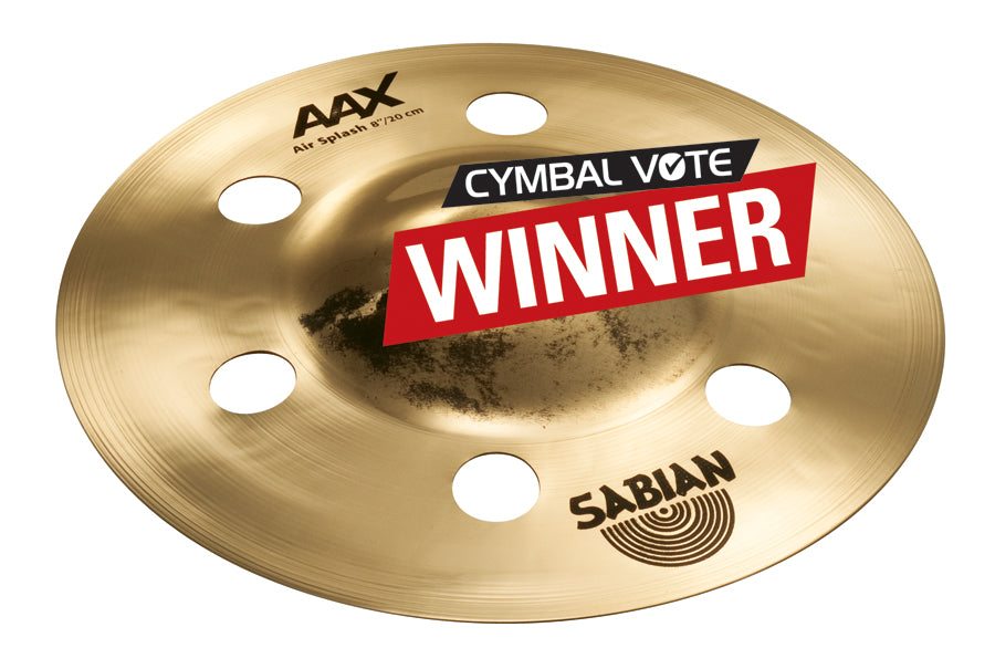 Sabian 8" AAX Air Splash Cymbal - Brilliant Finish