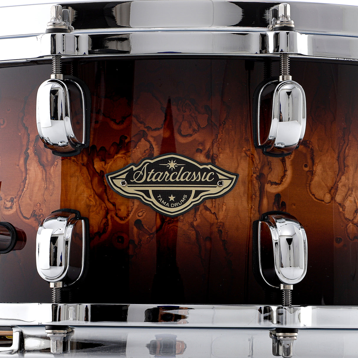 Tama 14" x 6.5" Starclassic Walnut/Birch Snare Drum - Molten Brown Burst - New,Molten Brown Burst