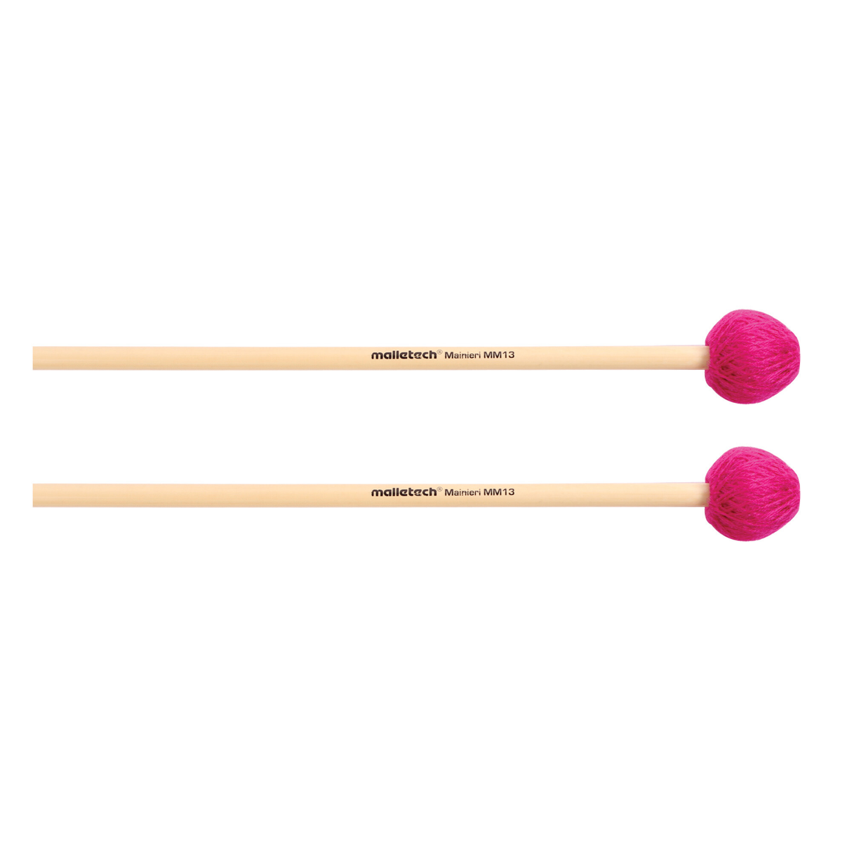 Malletech MM13 Mike Mainieri Vibraphone Mallets (Pair), Med. Soft - Rattan