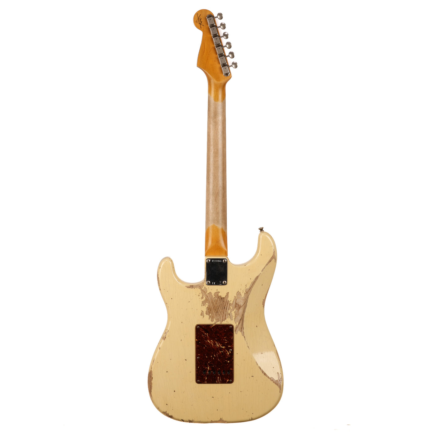 Fender Custom Shop 1962 Stratocaster Heavy Relic Guitar - Aged Vintage White - CHUCKSCLUSIVE - #R119465