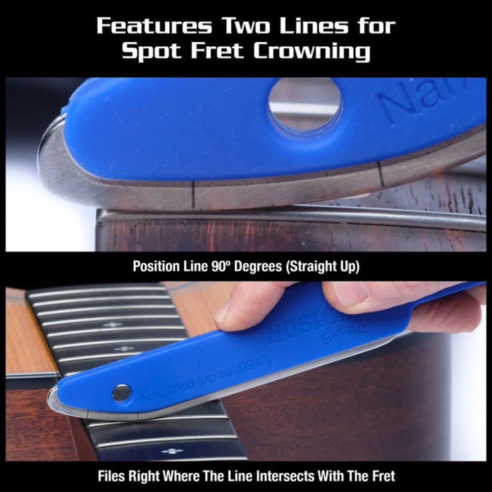 Music Nomad MN850 Safe Zone Fret Crowning File - Diamond Coated