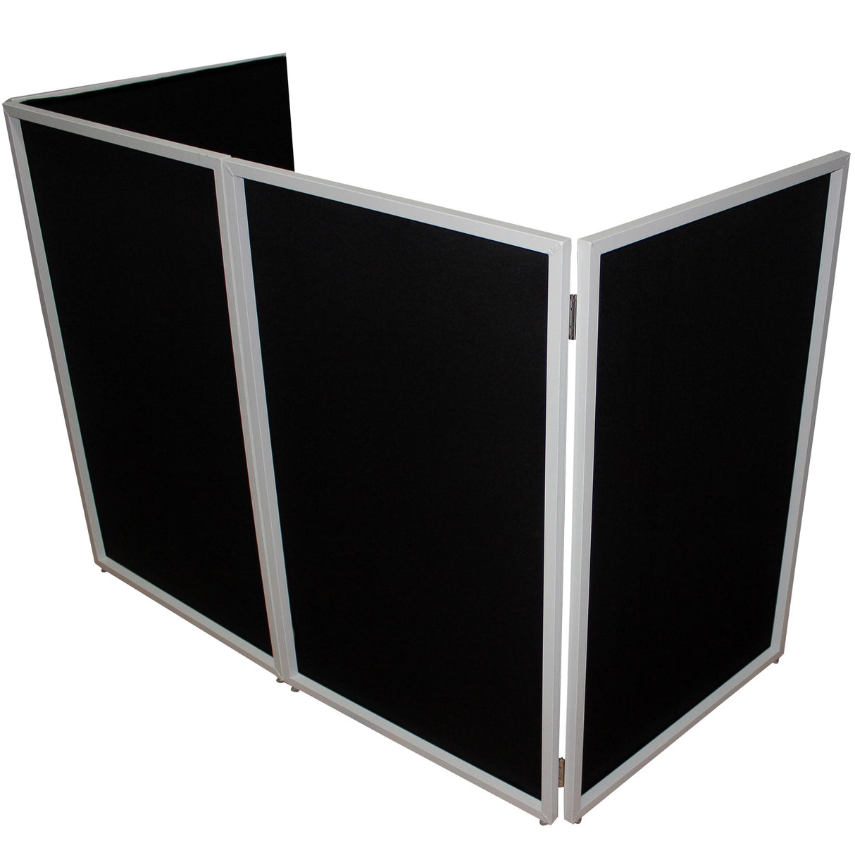 ProX XF-4X3048W MK2 Four Panel Collapse and Go DJ Facade with White Frame and Carry Bag