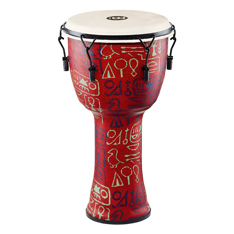 Meinl 12 Inch Travel Djembe with Goat Skin Head - Pharaoh's Script