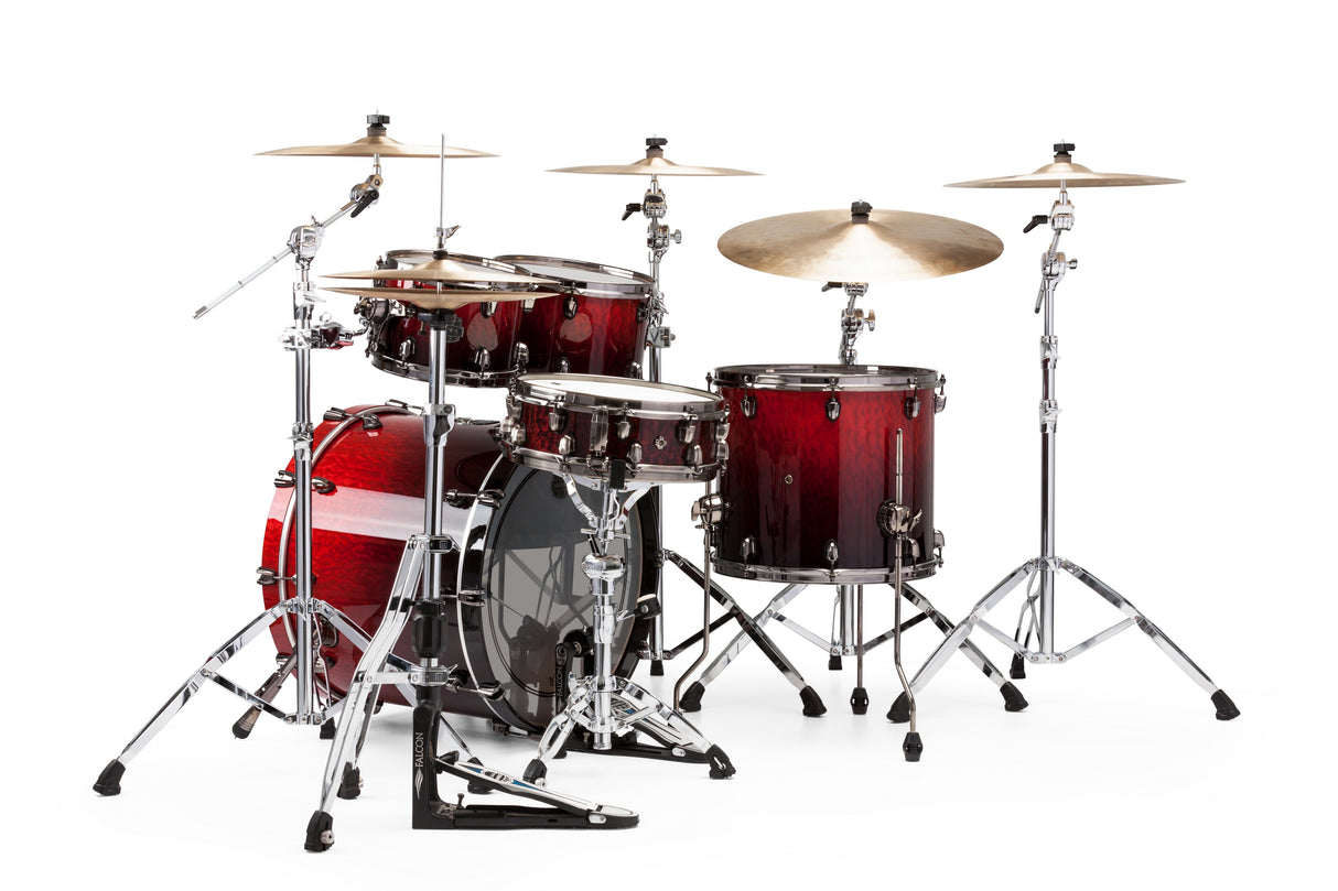 Mapex Saturn V MH Exotic Rock 4 Piece Drum Set Shell Pack - Cherry Mist Maple Burl